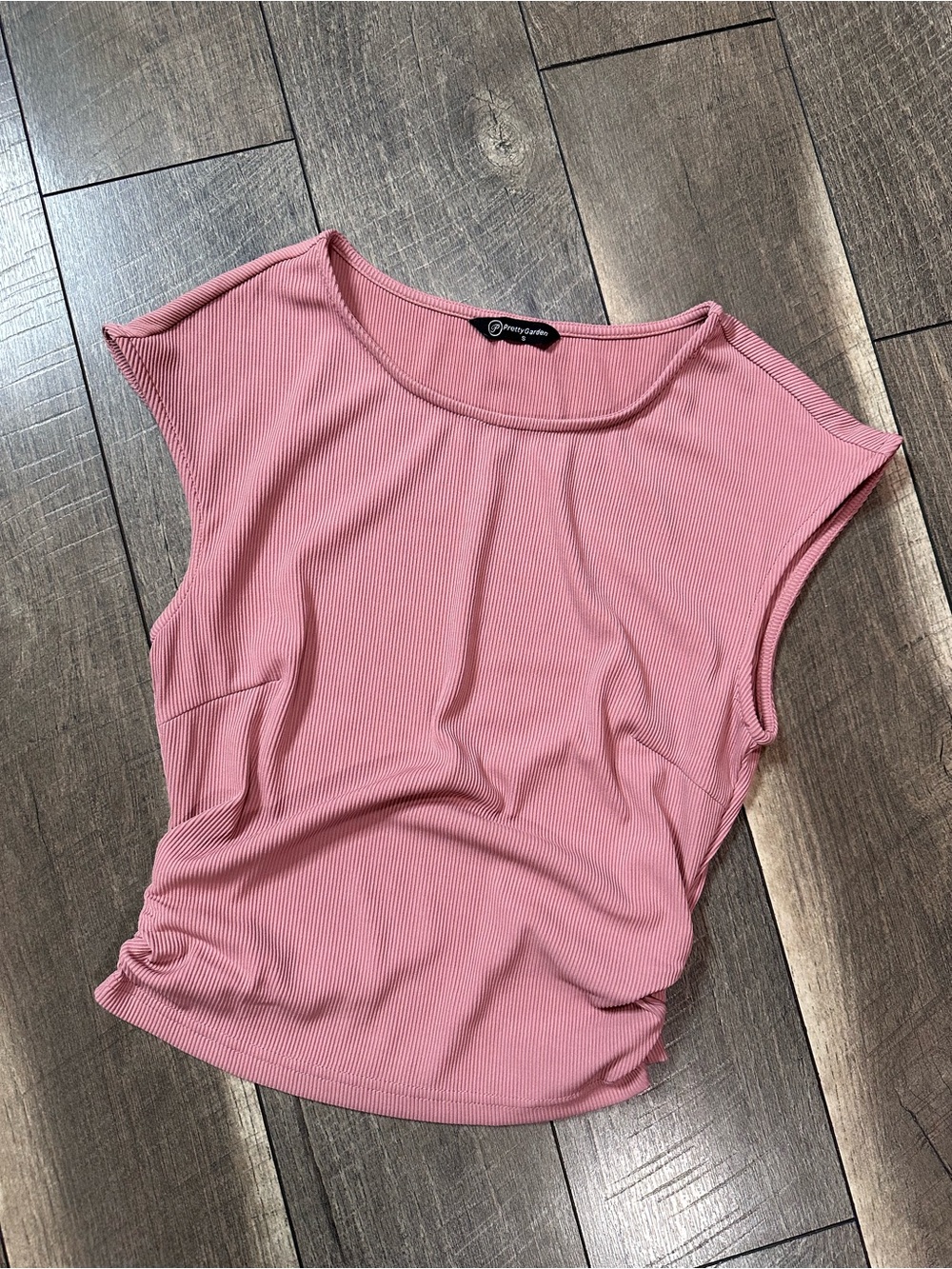 Pretty Garden Ribbed Top